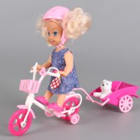 Кукла с колело, снимка 1 - Кукли - 37382470