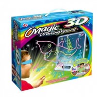 3D Дъска за рисуване с LED светлина Magic Drawing Board, снимка 2 - Образователни игри - 32411592