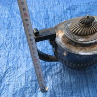 Британски посребрен чайник, снимка 8 - Антикварни и старинни предмети - 28641681