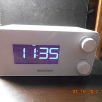 SilverCrest srwk 800 a1 - радиочасовник с 2 аларми и зарядно за телефон, снимка 1 - Други - 38208796