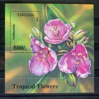 110. Танзания 1994 = “ Флора.  Тропически цветя”, **, MNH , снимка 1 - Филателия - 28041883