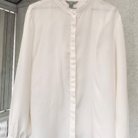 Разкошна копринена риза/блуза цвят екрю ( айвъри), снимка 3 - Ризи - 44846261