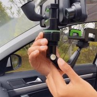 Универсална 360° автомобилна стойка за телефон, за монтиране на огледало за обратно виждане, снимка 3 - Аксесоари и консумативи - 43834195