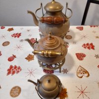 Продавам месингови чайници, снимка 3 - Антикварни и старинни предмети - 39340558