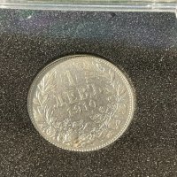 1 лев 1910 година сребърна монета, снимка 3 - Нумизматика и бонистика - 40594226