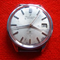 Рядък мъжки часовник Seikomatic Slimdate Automatic 30 Jewels, снимка 1 - Антикварни и старинни предмети - 38075957