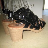 Дамски сандали м.386  червени, снимка 7 - Сандали - 29386132