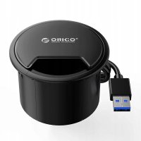 Orico хъб за бюро Desktop grommet USB 3.0 HUB, 4 port - DESK-4U-BK-BP, снимка 5 - Други - 44000090