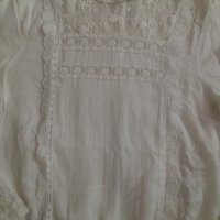 СТИЛНА бяла риза/блуза с дантела  - ХС размер , снимка 3 - Ризи - 38512402