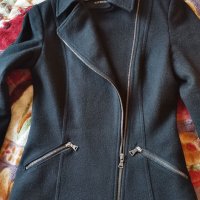 Черно дълго палто с подплата , снимка 7 - Палта, манта - 38491550