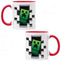 Чаша Minecraft creeper,Керамична Чаша, Кафе Чай, Игра,Изненада,Подарък,Повод,Празник,Рожден Ден, снимка 5 - Чаши - 38473004