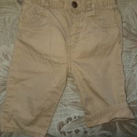 Кафяви панталонки до коляното, снимка 1 - Панталони и долнища за бебе - 26216310