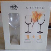 Bohemia Crystal Ultima: Осем комплекта от по две чаши за вино, снимка 2 - Чаши - 37174005