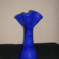 Ваза - Синьо стъкло №5, снимка 1 - Вази - 40699508