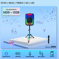 Bluetooth Karaoke Speaker Тонколона NDR 102B , снимка 10 - Bluetooth тонколони - 44896147