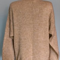 Дамски памучен пуловер "Department girl"® / Сахара меланж / голям размер , снимка 4 - Блузи с дълъг ръкав и пуловери - 16035374