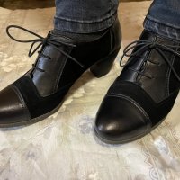Черни обувки естествена кожа Жанет, снимка 2 - Дамски обувки на ток - 36748294