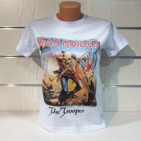 Нова дамска тениска на музикалната група Iron Maiden - The Trooper, снимка 5 - Тениски - 37176357