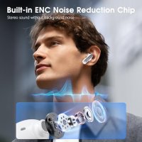 Нови Bluetooth 5.3 HiFi Слушалки с ENC Шумопотискане - 40 часа Възпроизвеждане, снимка 3 - Слушалки и портативни колонки - 43668533