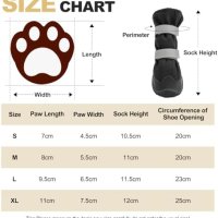 Нови 4 броя Водоустойчиви Обувки за Кучета, Антислип, Отразяващи - XL, снимка 2 - За кучета - 43422390