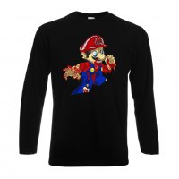 Мъжка тениска Mario Zombie 4 Игра,Изненада,Подарък,Празник,Повод, снимка 2 - Тениски - 37237685