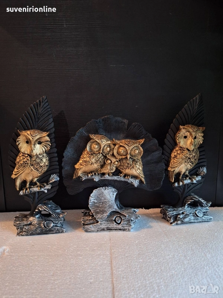 декоративен комплект  бухали/сови, снимка 1