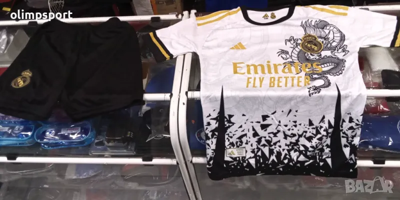 спортен екип Реал Мадрид нов Мбапе тениска и шорти за дете с ръст 140-146см, снимка 1