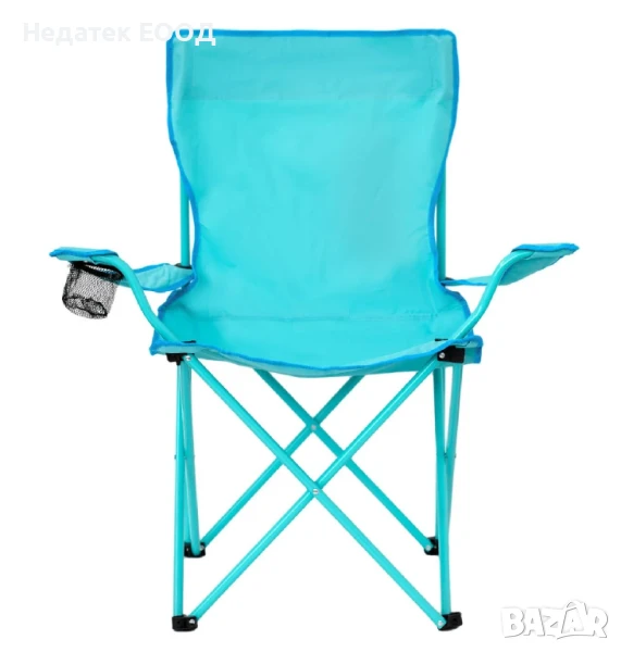 Сгъваем къмпинг стол, Тюркоаз, 54x54x87 см., снимка 1
