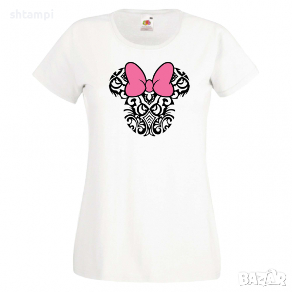 Дамска тениска Minnie Head 4 Подарък,Изненада,Рожден ден,, снимка 1