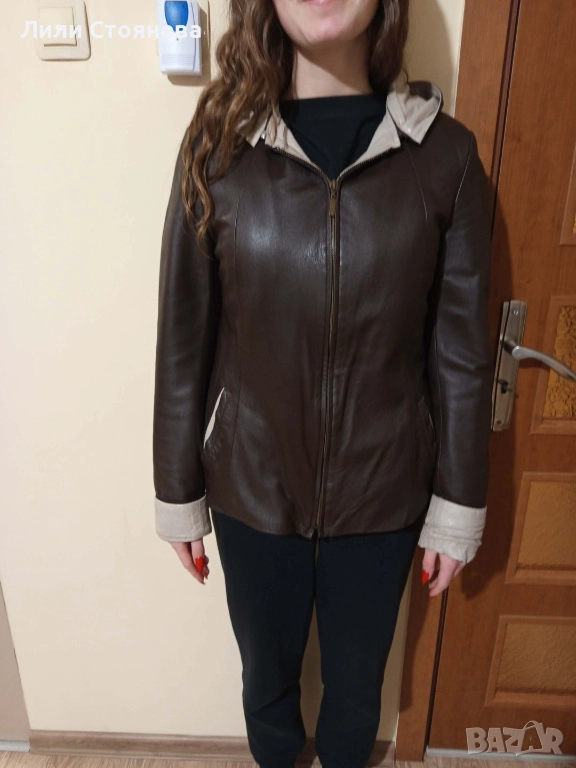 ДАМСКО КОЖЕНО ЯКЕ - ЕСТЕСТВЕНА КОЖА, снимка 1