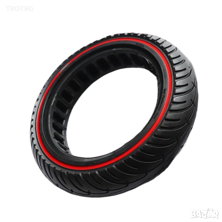 Плътна гума 8.5×2 с червен ринг за Xiaomi 1S / M365 / Pro / Pro2 и Gotrax G4 / Xr / V2, снимка 1