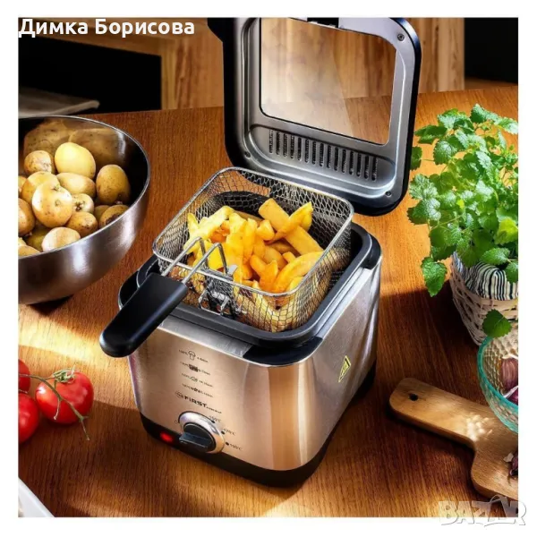 Фритюрник с вместимост 1,5 литра, мощност 900 W FIRST, снимка 1