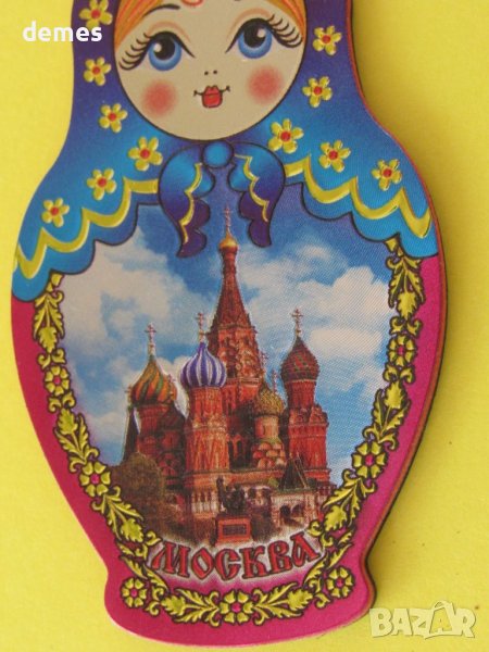 Автентичен стерео магнит-матрьошка от Русия, снимка 1