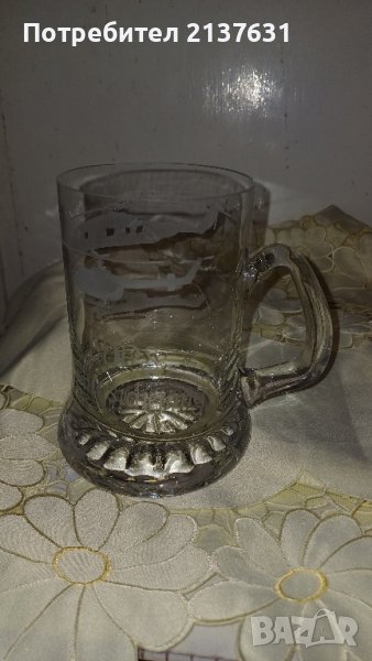 НОВА НЕМСКА  ! СТЪКЛЕНА  ЧАША / ХАЛБА с ДРЪЖКА , снимка 1