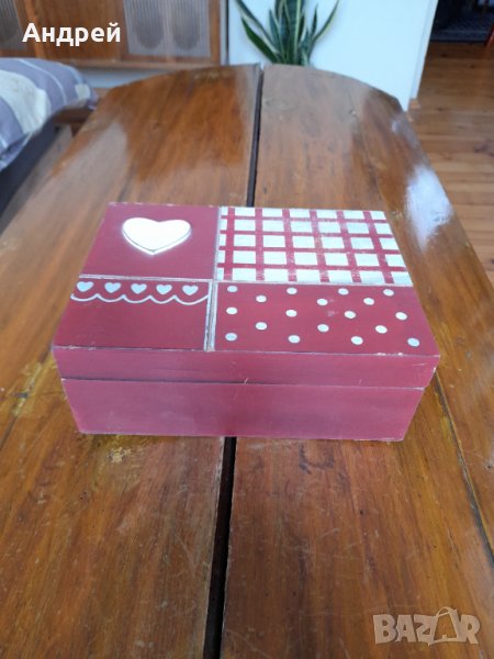 Стара дървена кутия,несесер #6, снимка 1