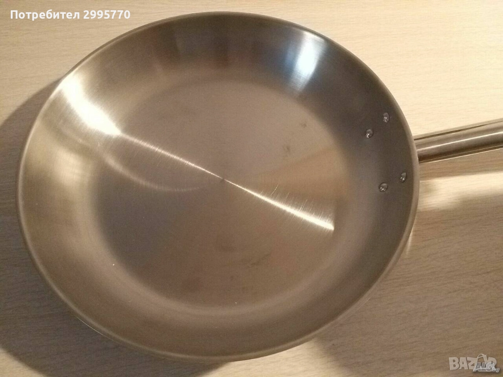 Френски Тиган от неръждаема стомана 28см, снимка 1