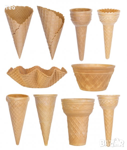 Вафлени чашки за сладолед, снимка 1