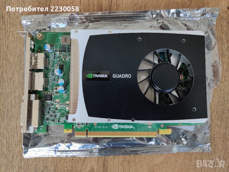 Видео карта Nvidia Quadro 2000 - 1GB, DisplayPort, DVI, снимка 1