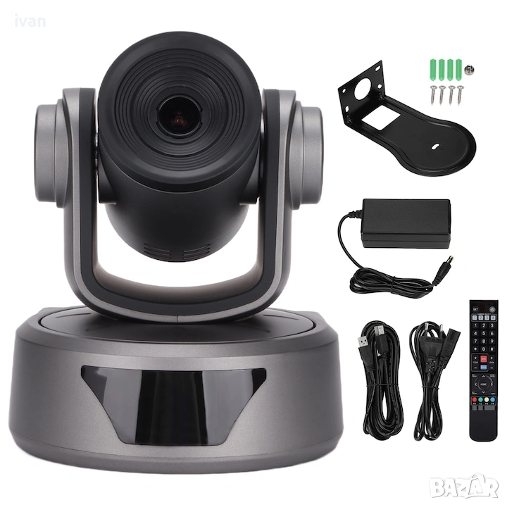 намаление HD конферентна камера USB2.0, 3x оптично увеличение, 1080P, 110-240V , снимка 1