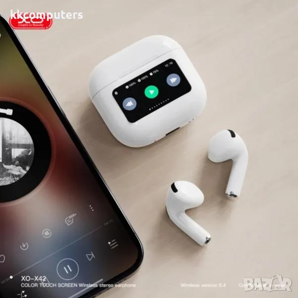 Bluetooth Handsfree Wireless XO-X42 / Smart screen /Бял/ Баркод : 2403879, снимка 1