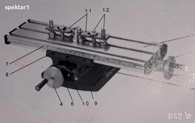 Нова координатна масичка за настолна бормашина, снимка 1