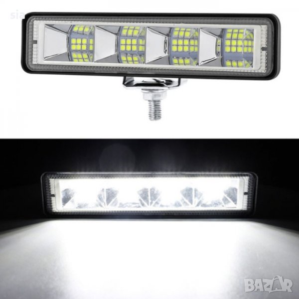 Диоден халоген, 72W,, 6000К, 15см, 12-24V, LED 3030, снимка 1