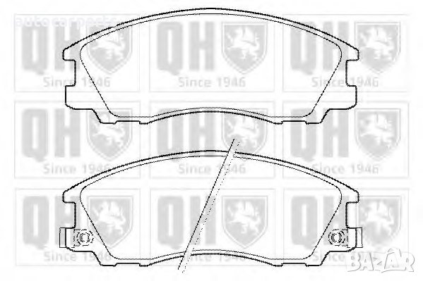 Предни спирачни накладки за Хюндай Теракан / HYUNDAI Terracan (HP), снимка 1
