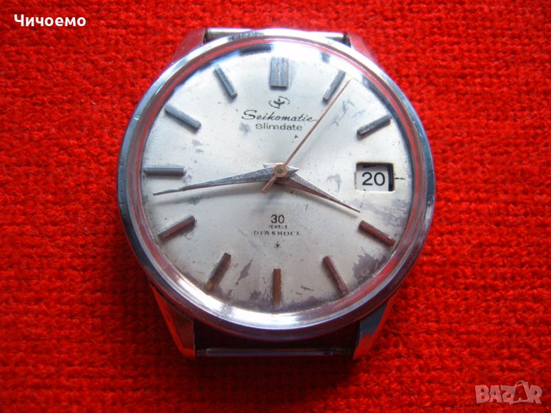 Рядък мъжки часовник Seikomatic Slimdate Automatic 30 Jewels, снимка 1