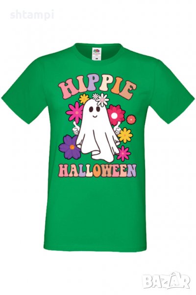 Мъжка тениска Hippie Halloween,Halloween,Хелоуин,Празник,Забавление,Изненада,Обичаи,, снимка 1