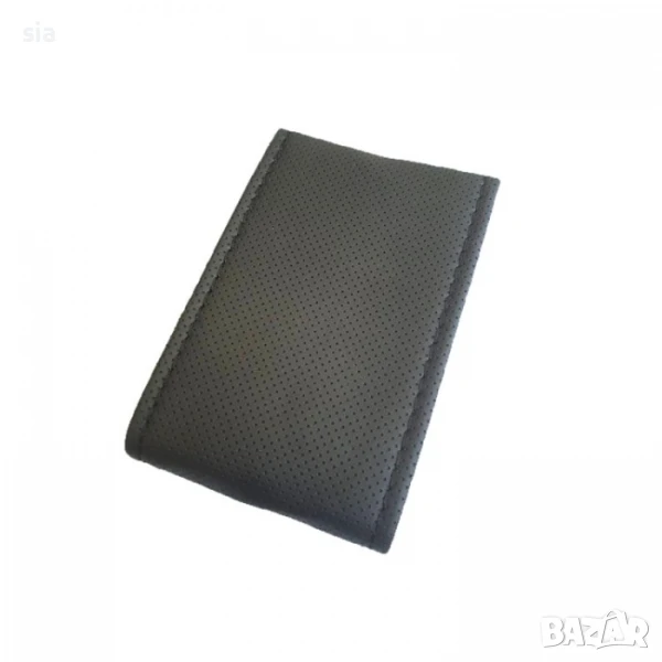 Калъф за вола, за шиене, черен, перфорирана еко кожа, снимка 1