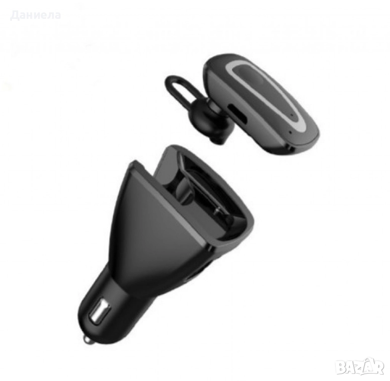 Безжични слушалки с USB зарядно за кола, снимка 1