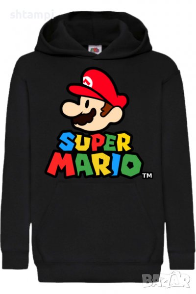 Детски Суитчър/Суитшърт Super Mario TM,Super Mario,Игра,Подарък,Изненада,Забавление,Рожден Ден, снимка 1
