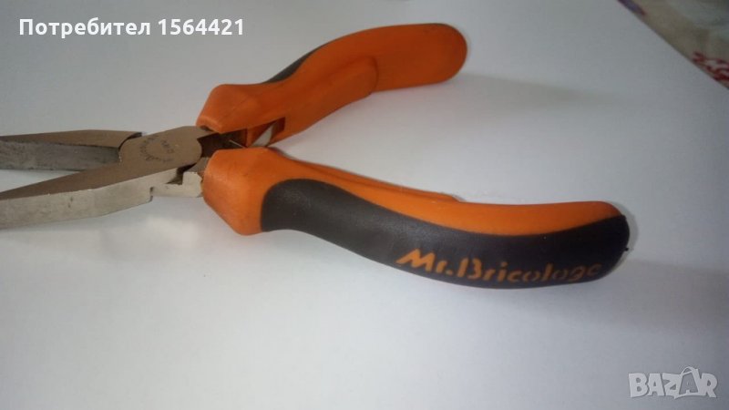 клещи с плоска човка 125 мм, френски, малко ползвани., снимка 1