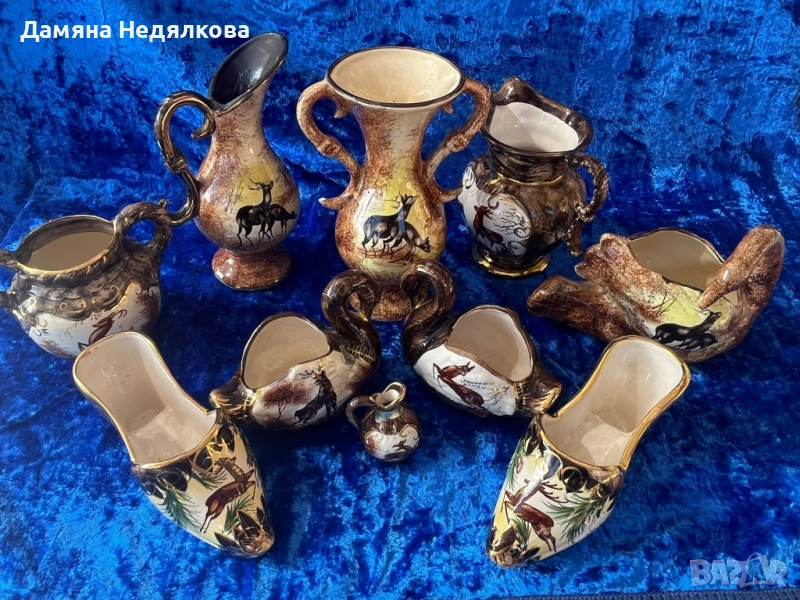порцелан с ловни мотиви , снимка 1
